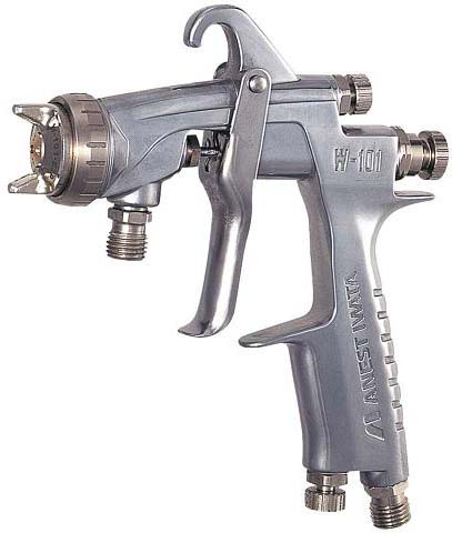 SPRAY GUN HAND SIZE:M SUCTION, FEED NOZZLE ID 2.5MM STRAIGHT