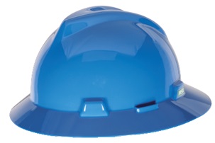 HAT SAFETY SLOTTED V-GARD, W/STAZ-ON SUSPENSION BLACK M