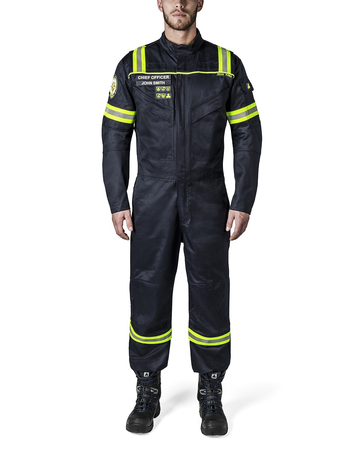 BOILERSUIT COTTON MULTI-HAZARD, OFFSHORE NAVY XS