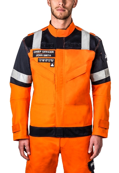 JACKET OFFSHORE MULTI-HAZARD, ORANGE&NAVY 3XL