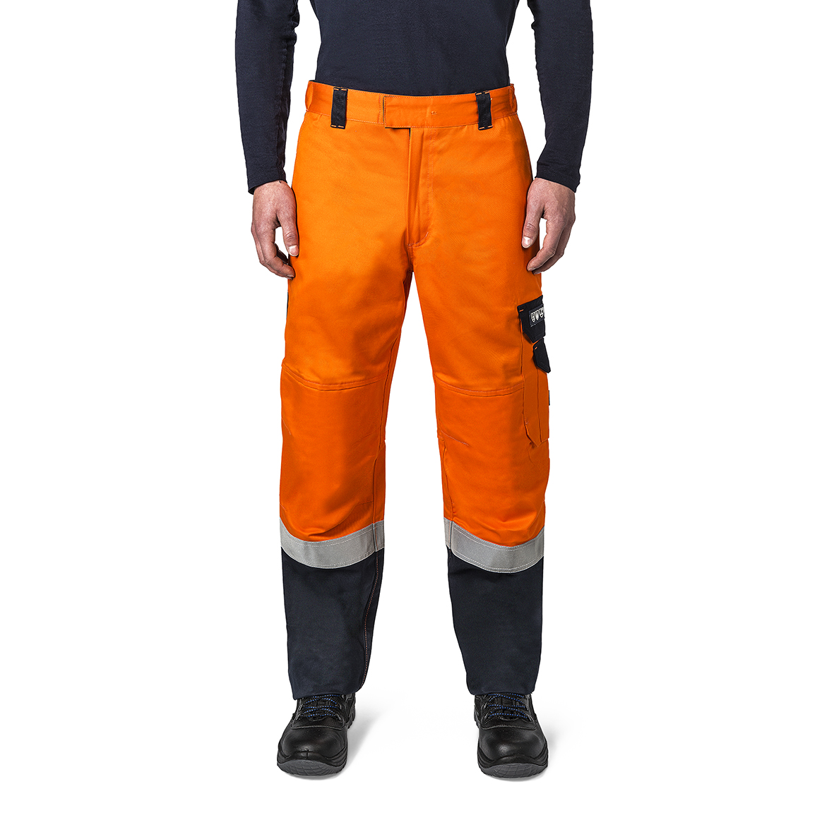 TROUSERS OFFSHORE MULTI-HAZARD, ORANGE&NAVY M