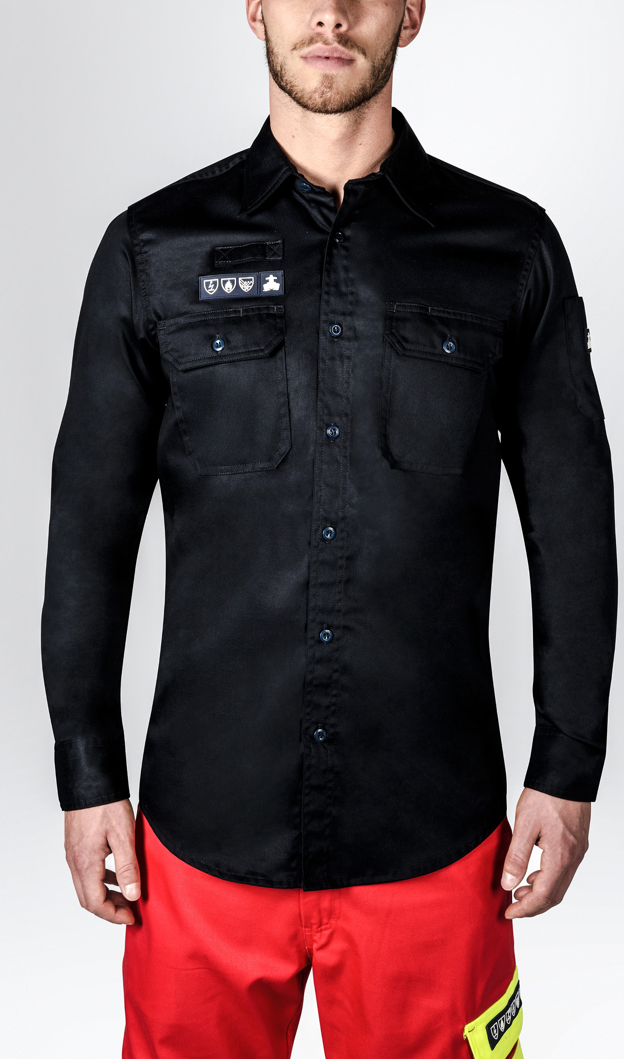 SHIRT WORK FLAME-RESISTANT, MULTI-RISK NAVY L