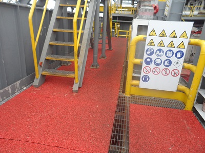 TILE GRATING COVER ANTISLIP, 1000X2000MM SAFETY YELLOW FINE