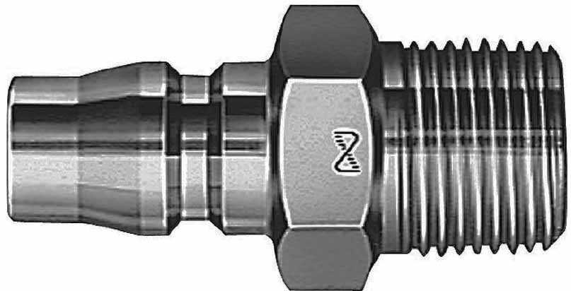 COUPLER QUICK-CONNECT BRASS, 40PM R-1/2