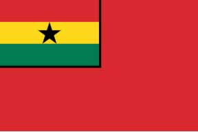 FLAG CIVIL ENSIGN, GHANA 3' X 4'