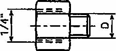 NIPPLE REDUCING M6 1022, FOR AUTO GREASE DISPENSER