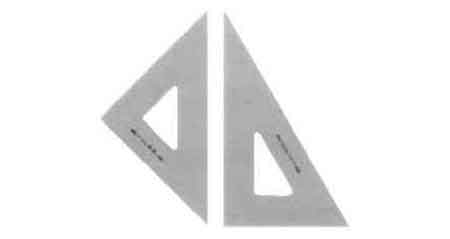 SET SQUARE PLASTIC 180MM