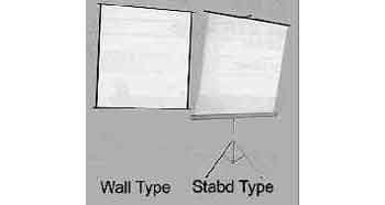SCREEN SPRING ROLLER FOR OHP, STAND TYPE 1500X1500MM