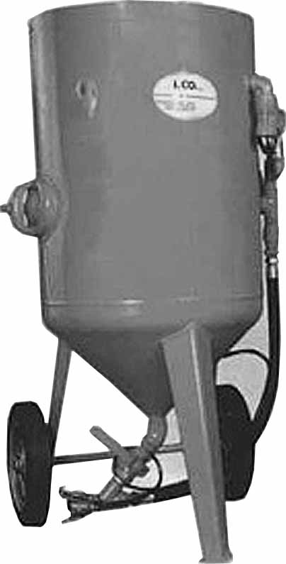 SANDBLASTER PNEUMATIC ICO, CAPACITY 280LTR #300-280