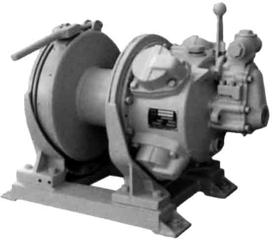 WINCH AIR MANUAL BRAKE 12KW, ROPE PULL 5TON MODEL:W-50