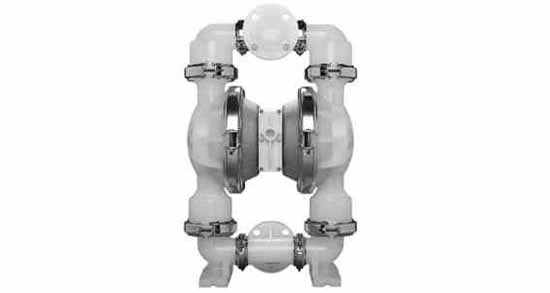 DIAPHRAGM PUMP AIR-OPERATED, WILDEN P.025 PLASTIC BODY