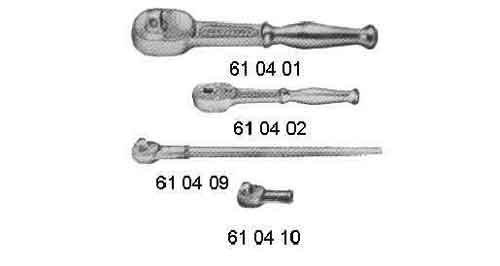 RATCHET HANDLE FEMALE, 9.5MM/SQ DRIVE 190MM