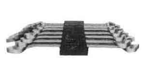WRENCH SET DOUBLE OPEN END, LONG #55M 6X7 TO 22X24MM 6'S