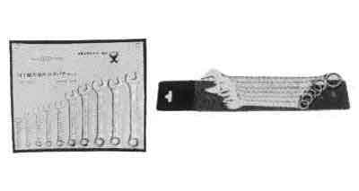 WRENCH SET OPEN & 12-POINT BOX, 10X10 TO 17X17MM 6'S