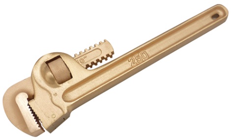 WRENCH PIPE STRAIGHT NON-SPARK, SPECIAL ALUMINIUM BRONZE 200MM