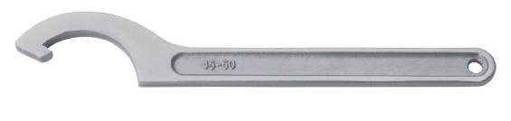 WRENCH HOOK SPANNER 80-90MM, STAINLESS STEEL