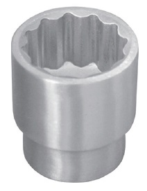 SOCKET WRENCH 12POINT S.STEEL, 9.5MM/SQ DRIVEX13MM