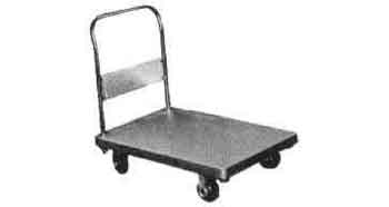 TRUCK PLATFORM STEEL 1-HANDLE, WITH 4 SOLID TIRES 900X1500MM