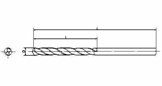 DRILL H.S.S. STRAIGHT SHANK, LONG TWIST 10.0X250MM
