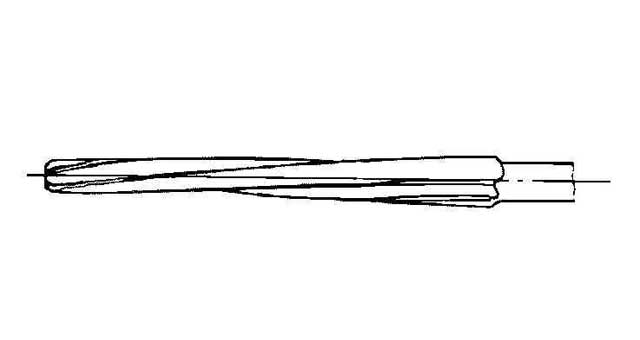 REAMER HAND 1/50 TAPER PIN, HELICAL FLUTE 1.6MM