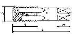 TAP STRAIGHT FOR STRAIGHT PIPE, THREAD G4X11T HIGH SPEED STEEL