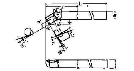 TOOL WITH CARBIDE TIP SINGLE, #45-2 RIGHT HAND 16X16X160MM