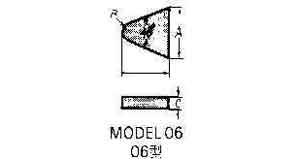 CARBIDE TIP #06-0 10X10X3MMXR2