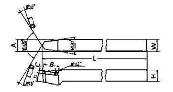 TOOL BIT TIP WELDED HSS POINT, NOSE STRAIGHT-32 32X32X250MM