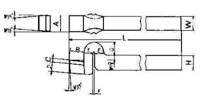 TOOL BIT TIP WELDED HSS SPRING, FINISHING-25 25X25X200MM