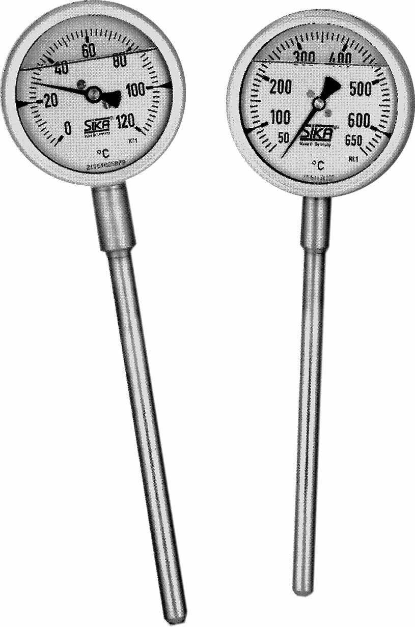 THERMOMETER EXHAUST GAS DIRECT, DIA80MM BOTTOM MOUNT200MM 1/2"