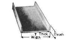 STEEL CHANNEL HOT-ROLLED, 200X90X8MM 5.5MTR