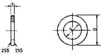 WASHER PLAIN ROUND BRASS, M14.0