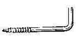 SCREW HOOK BRASS NO.11 25MM