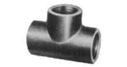 TEE MALLEABLE CAST IRON BLACK, 1/4"