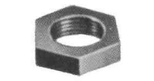 LOCK NUT MALLEABLE CAST IRON, BLACK 3/4
