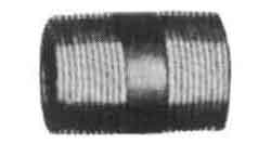 NIPPLE SHORT CARBON STEEL, BLACK 1