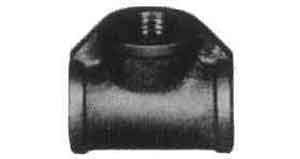 TEE STAINLESS STEEL 2 THREADED