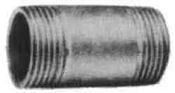 NIPPLE ROUND STAINLESS STEEL, 1/2 THREADED