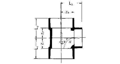 TEE REDUCING PVC FOR DRAIN, SIZE 65 X 50