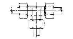 TEE COMPRESSION STEEL, 42MM 250KG