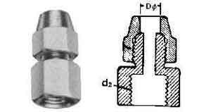 UNION REDUCING FLARED BRASS, 12MMXPF1/2