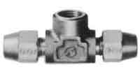 TEE FLARED FEMALE END BRASS, 12MMXPT1/2