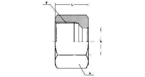 NUT BRASS FOR FLARELESS TUBE, FITTING 20MM