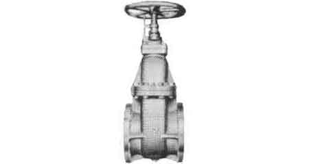 GATE VALVE CAST-STEEL FLANGED, F7366 10KG-125MM
