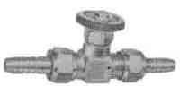 NEEDLE VALVE STRAIGHT BRASS, BOTH HOSE ENDS 9.5X3/8