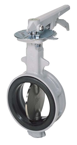 BUTTERFLY VALVE SEMI-LUGGED, W/LOCK LEVER 5"