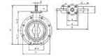 VALVE BUTTERFLY CAST IRON DIN, MONO FLANGED #56 PN6 65MM