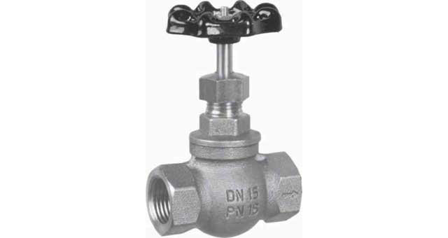 GLOBE VALVE DIN BRONZE SCREWED, #250 1-1/4"