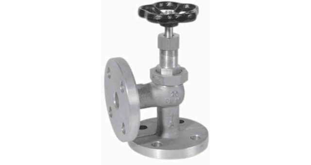 ANGLE VALVE DIN BRONZE FLANGED, PN10/16 #276 20MM