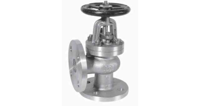 ANGLE VALVE DIN BRONZE FLANGED, PN10/16 HEAVY TYPE #1271 300MM
